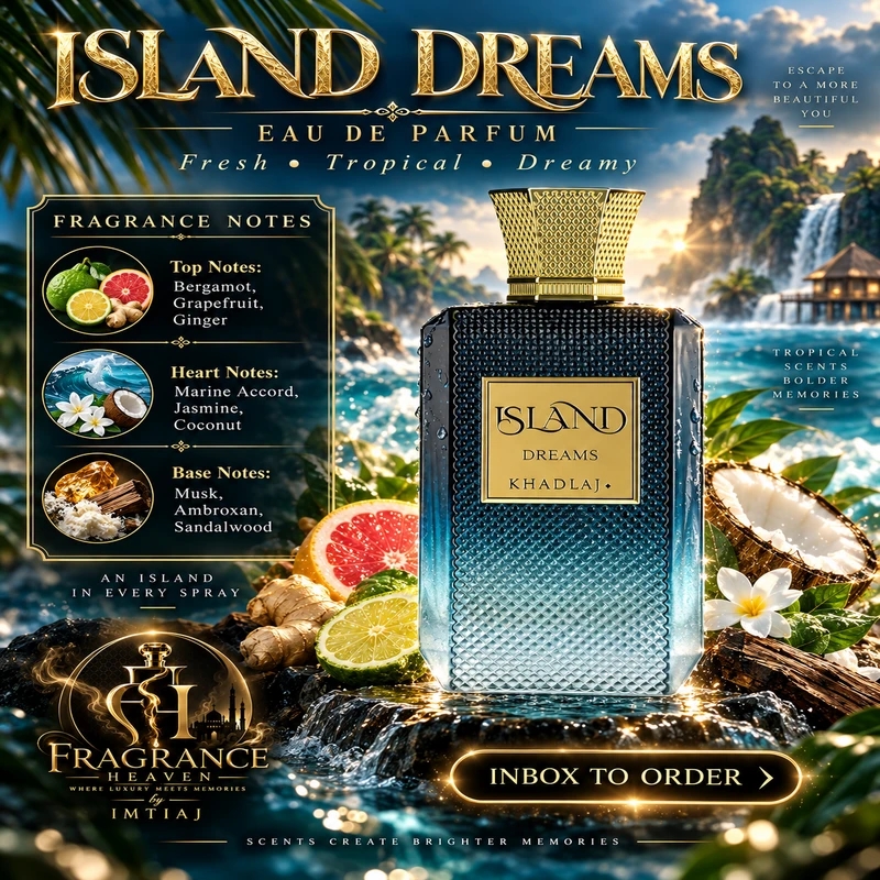 ISLAND DREAMS Extrait de Perfume KHADLAJ