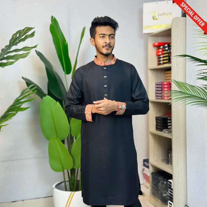 Black Color Contrast Panjabi