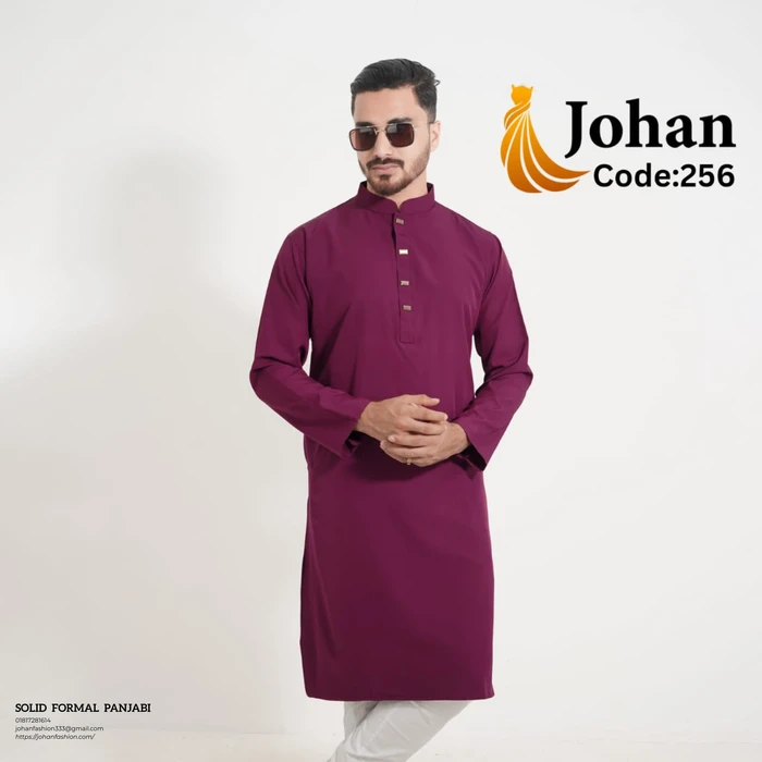 Solid Formal Panjabi Red Maroon Color