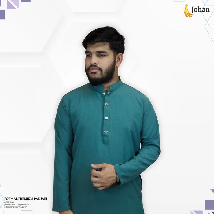 Premium Formal Panjabi Tory Blue Color