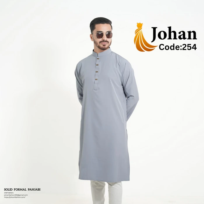 Solid Formal Panjabi Ash Color