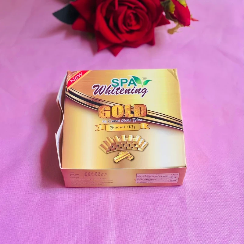 24 Carat Gold Facial Kit (4Pcs) - Spa Whitening